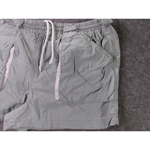 Tarponwear Swim Shorts Mens L Sage Elastic Waist Drawstring Mesh Liner QuickDry - Picture 2 of 12